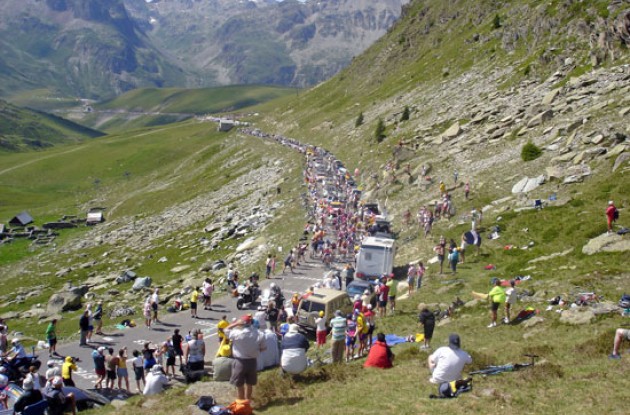 This is the day that both Jimmy Casper and Floyd Landis suffered in the Alps. Photo by Thomson Bike Tours.