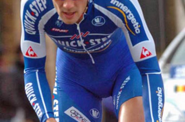 Tom Boonen (Quick Step) took 5th place today. Photo copyright Fotoreporter Sirotti.