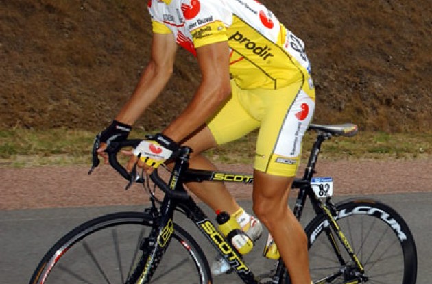 Bertogliati (Saunier Duval - Prodir) working hard in today's breakaway. 