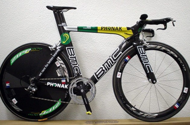It's a lean, mean power machine! Look out for Tyler "Courageous Captain" Hamilton riding it to victory in the Tour de France prologue and time trials.