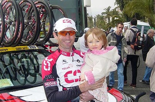 Bobby Julich with his daughter Olivia. Photo copyright Angela Julich.