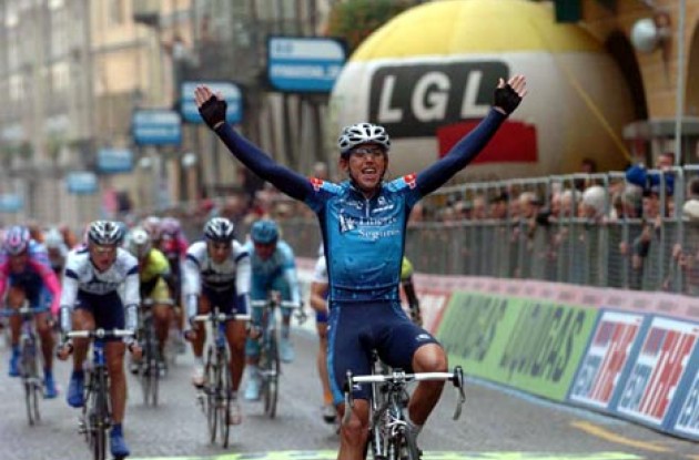 Allan Davis (Aus) Liberty Seguros takes the win. Photo copyright Fotoreporter Sirotti.