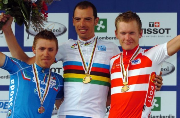 Former cycling world champion Alessandro Ballan. Photo copyright Fotoreporter Sirotti.