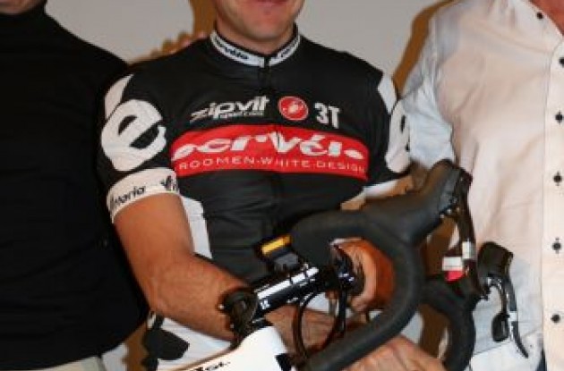 Carlos Sastre (Cervelo TestTeam). Ready for his 2nd Tour de France win? Photo copyright Roadcycling.com/ZipVit.