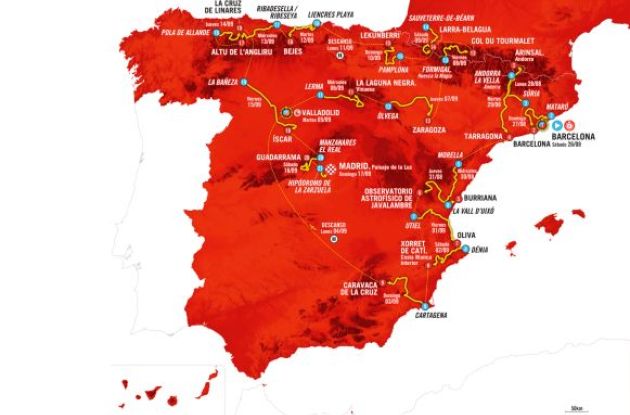 2023 Vuelta a España map