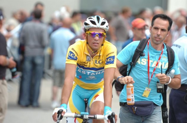 Alberto Contador (Team Saxo Bank - SunGard). Photo Fotoreporter Sirotti.