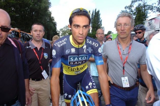 Alberto Contador AKA El Pistolero is back and do we care? Photo Fotoreporter Sirotti.