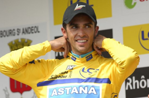 Alberto Contador (Team Saxo Bank) is "relieved and happy" about the ruling, which raises questions to some. Photo Fotoreporter Sirotti.