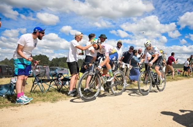 Frenchman Anthony Turgis on his way to victory in stage 9 of Tour de France 2024