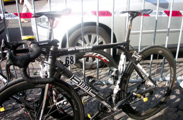 The new BMC Pro Machine bike after 21 Tour de France stages. Photo copyright Roadcycling.com.