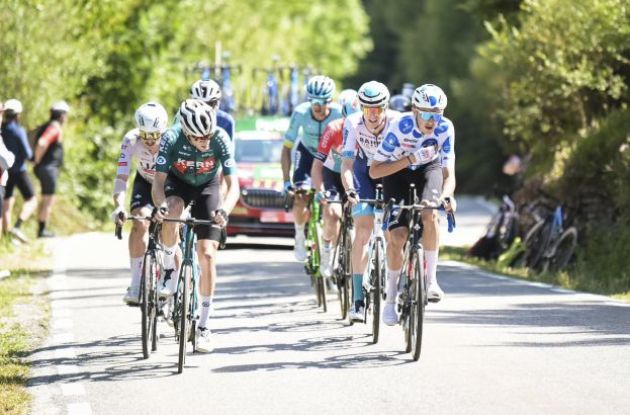 Cyclists in the breakaway in today's Vuelta stage