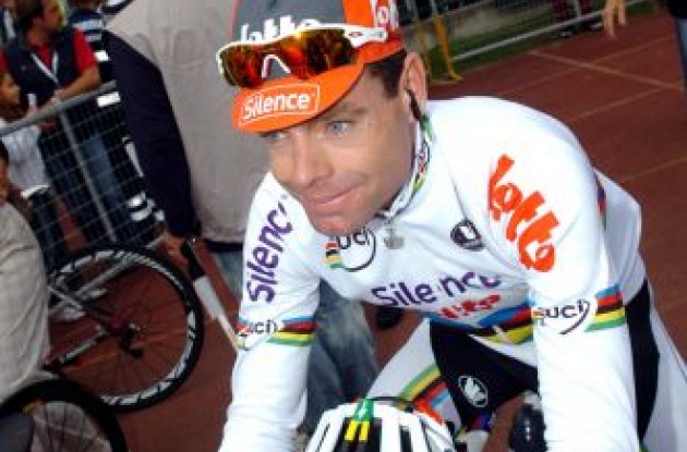 World Champion Cadel Evans has signed a new contract with BMC Racing Team. Photo copyright Fotoreporter Sirotti.