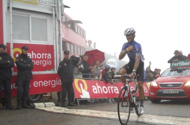 Carlos Barredo wins stage 15 of the Tour of Spain 2010! Photo copyright Fotoreporter Sirotti.