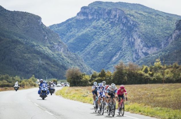 cyclists in Spanish mountains