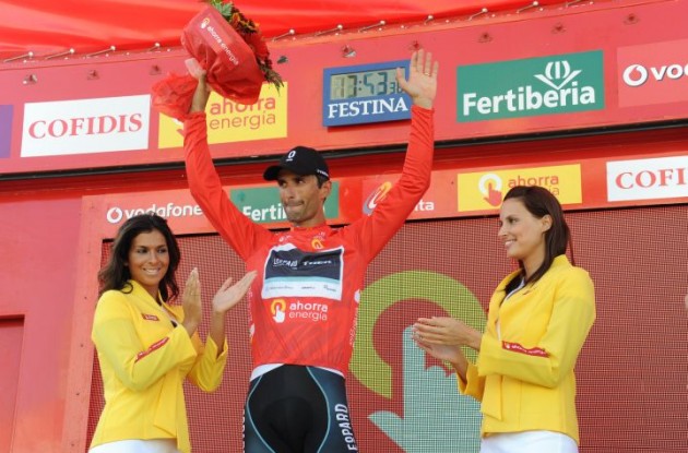 Daniele Bennati leads the Vuelta overall. Photo Fotoreporter Sirotti.