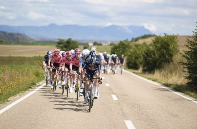 EF Education EasyPost and Red Bull Bora Hansgrohe cyclists