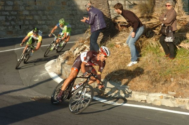 Fabian Cancellara attacks. Photo Fotoreporter Sirotti.