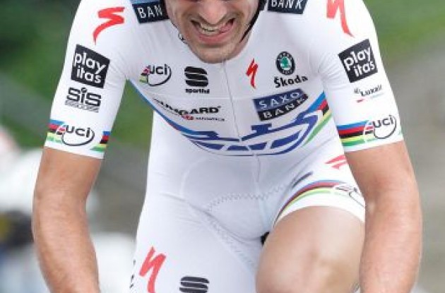 Fabian Cancellara is ready for the cycling world championships 2010. Photo by Fotoreporter Sirotti.