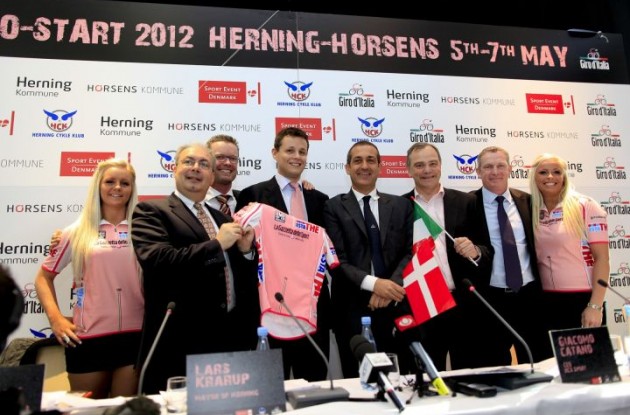 The 2012 Giro d'Italia will start in Jutland in the Western part of Denmark.