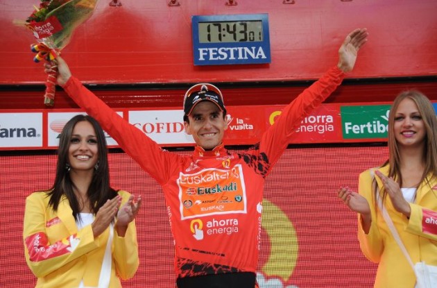 Igor Anton leads the 2010 Vuelta a Espana. Photo copyright Fotoreporter Sirotti.