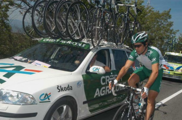 Julian Dean - Team Credit Agricole sprinter. Photo copyright Roadcycling.com