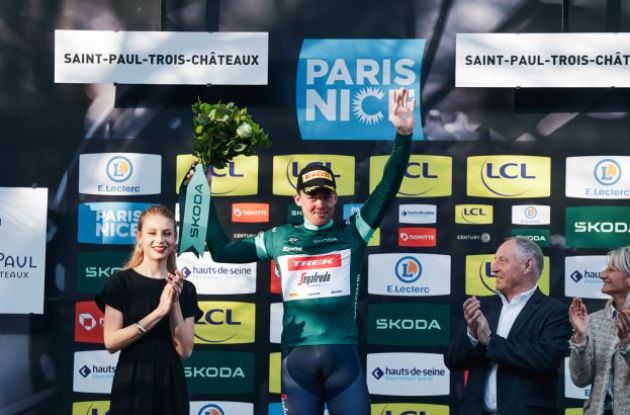 Mads Pedersen leads the Paris-Nice points competition