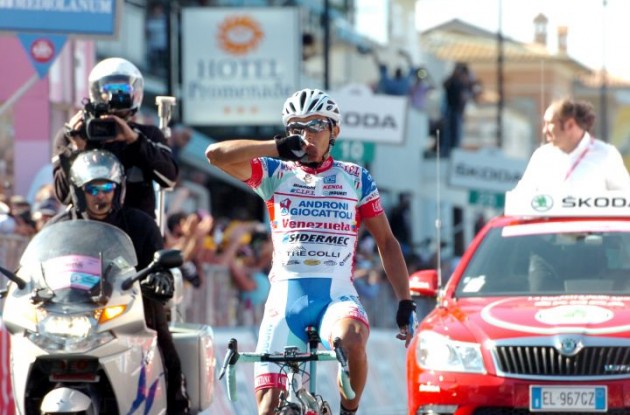 Miguel Rubiano wins. Photo Fotoreporter Sirotti.