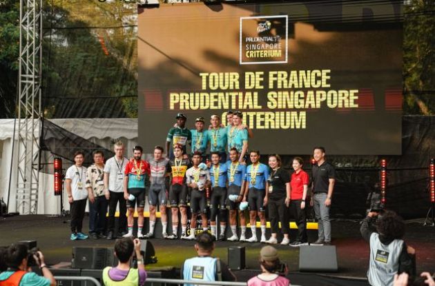 TDF Prudential Singapore Criterium podium