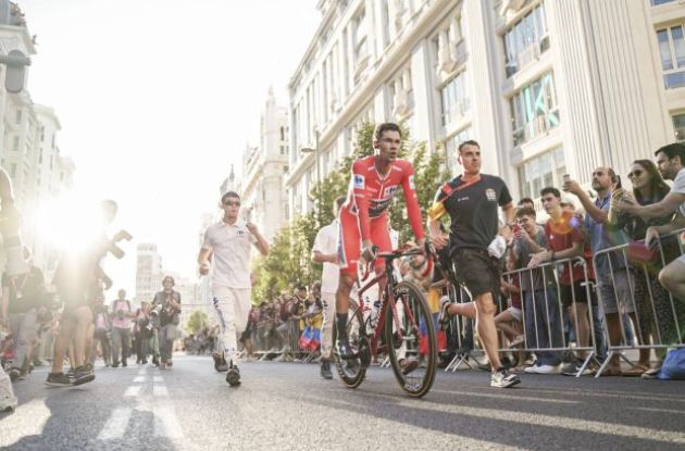 Primoz Roglic in time trial aerosuit