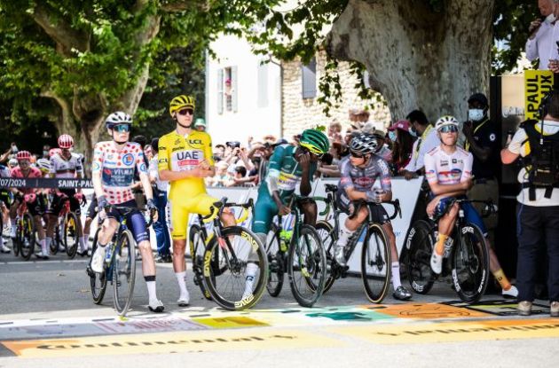 Remco Evenepoel Jonas Vingegaard and Tadej Pogacar in Tour de France