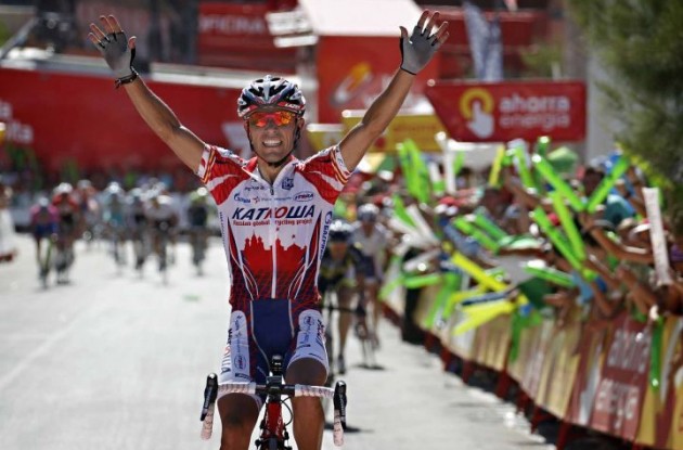Joaquin Rodriguez wins stage 5 of the 2011 Tour of Spain.