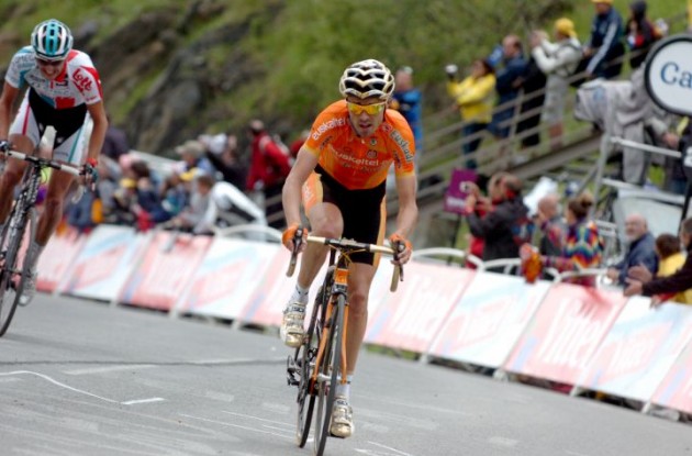 Samuel Sanchez will not participate in the 2011 world championships in road cycling. Photo Fotoreporter Sirotti.