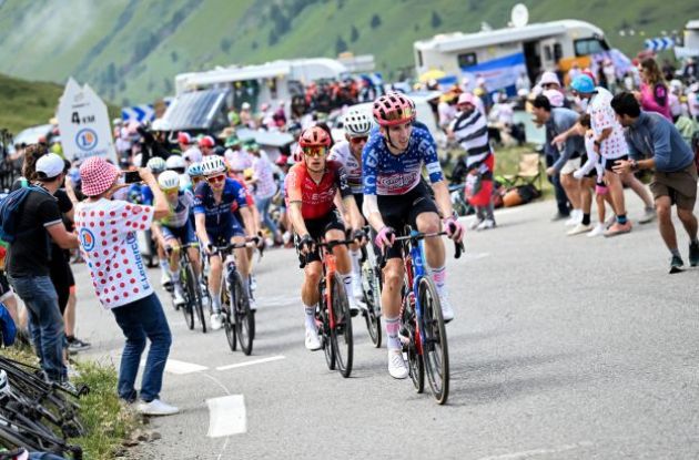 Sean Quinn leads the breakaway group