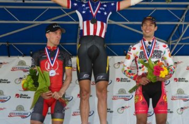 Taylor Phinney wins USA Cycling professional time trial national championship and is the new national champion.