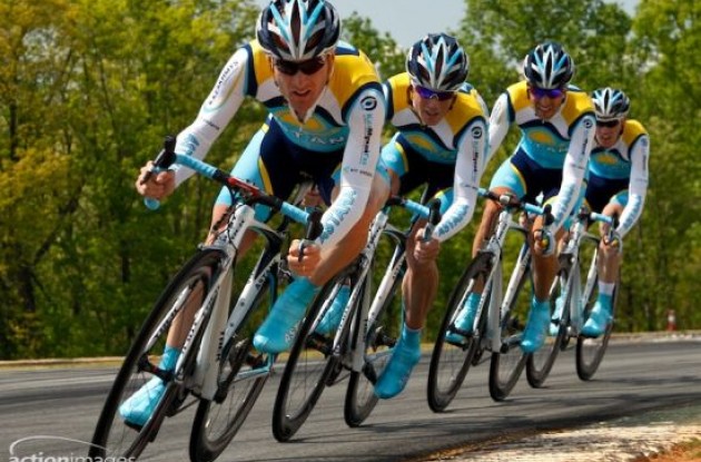 Team Astana. Photo copyright Action Images/Ben Ross Photography.