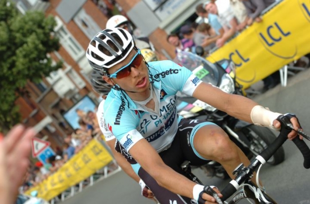Tony Martin exits 2012 Tour de France after crash. Photo Fotoreporter Sirotti.