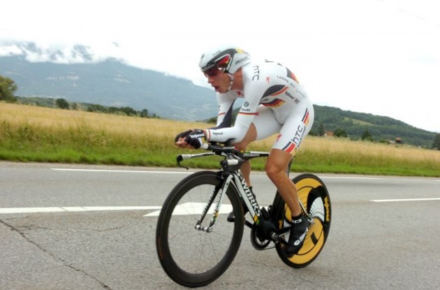 Tony Martin on his way to stage victory. Photo Fotoreporter Sirotti.