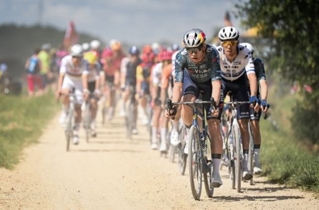 Wout van Aert and Christophe Laporte