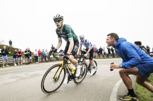 Wout van Aert leading the breakaway