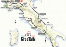 2011 Giro d'Italia Map.