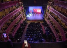 2024 Giro d'Italia route presentation in Teatro Sociale in Trento Italy
