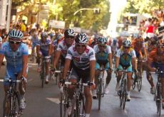 Sastre, Contador and Leipheimer cross the finish line.