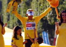 2008 Tour de France winner Carlos Sastre (Team CSC-Saxo Bank).