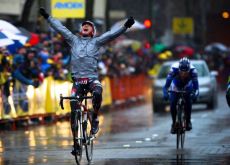 Francisco Mancebo (Rock Racing) wins stage 1 of the 2009 Tour of California. Photo by Vero Image.