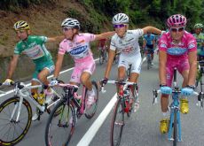 Piepoli, Di Luca, Schleck and Petacchi.