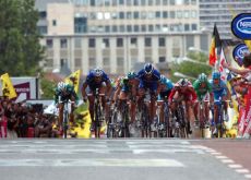 Sprint finish.