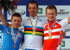 Road cycling world champion Alessandro Ballan. Photo copyright Fotoreporter Sirotti.