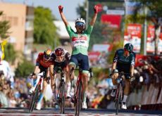 Mads Pedersen takes his second stage win of this year's Vuelta