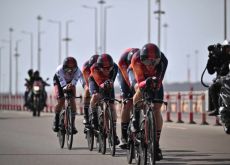 Team Ineos-Grenadiers in today's team time trial