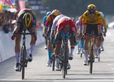 Tim Merlier beats Caleb Ewan and Mark Cavendish in stage 1 of UAE Tour 2023